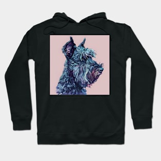 Kerry Blue Terrier in 70's Hoodie